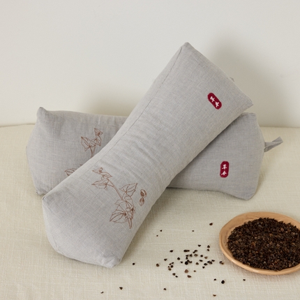 91家纺网 家纺一手货源 找家纺 （总）昕科 2025新款棉麻三角荞麦枕枕芯-棉麻三角枕头草本荞麦壳牵引颈椎枕芯