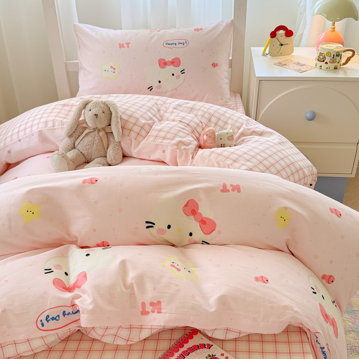 91家纺网 家纺一手货源 找家纺 （总）慕尚家纺 2025新款13070全棉学生季全棉学生床三件套