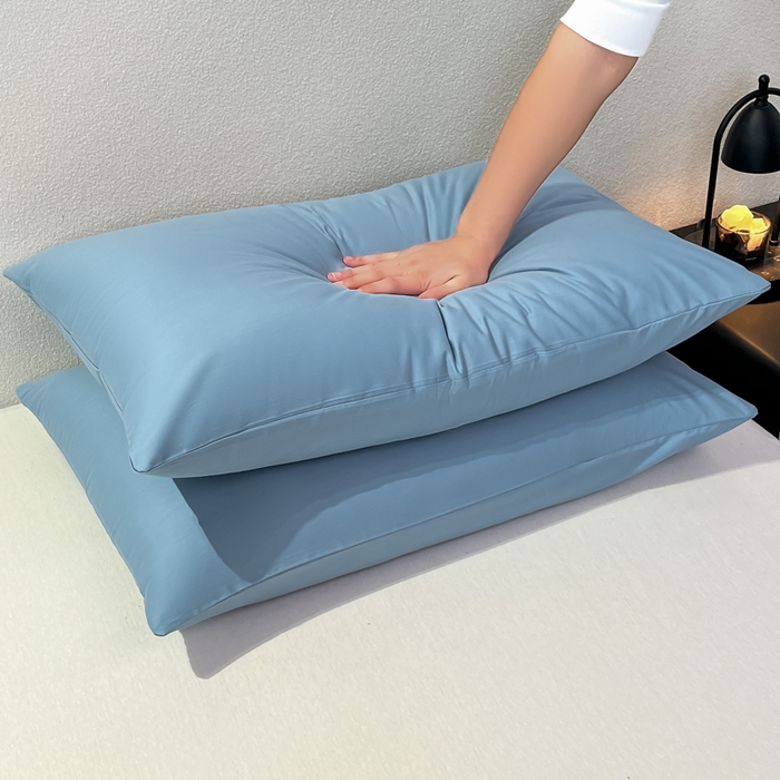 91家纺网 家纺一手货源 找家纺 暖季家纺 2025新款全棉13376单枕套系列 40-纯色海清