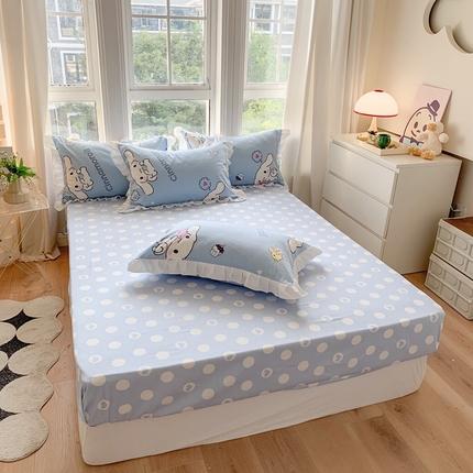 91家纺网 家纺一手货源 找家纺 （总）玉元坊 2025新款单品全棉纯棉1.2m1.5米1.8*2m床笠防尘罩