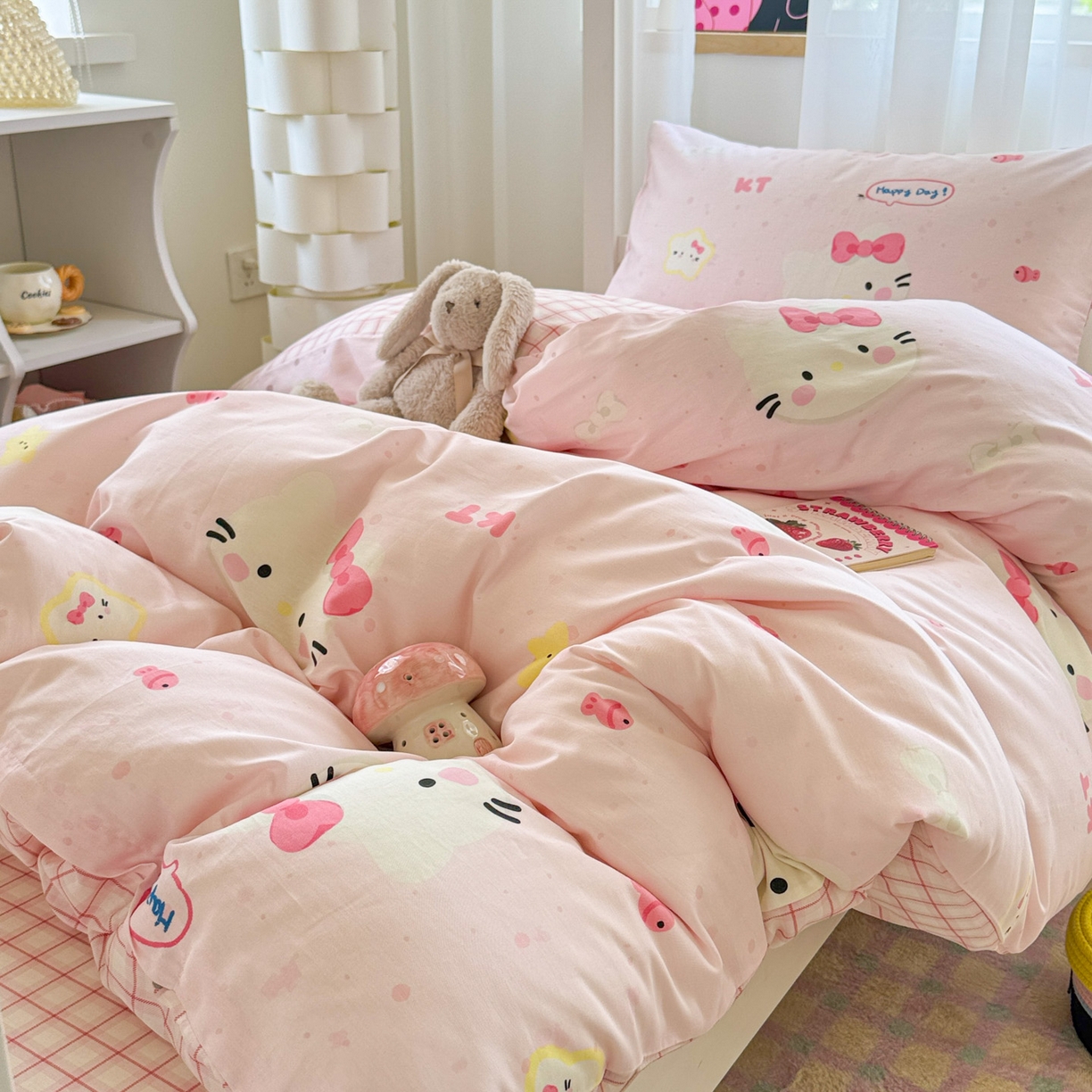 91家纺网 家纺一手货源 找家纺 （总）慕尚家纺 2025新款13070全棉学生季全棉学生床三件套