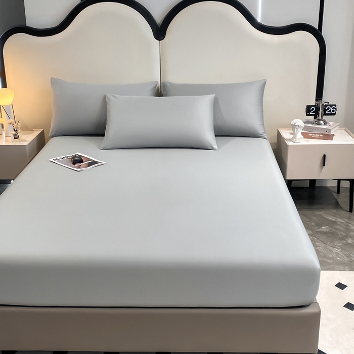 91家纺网 家纺一手货源 找家纺 暖季家纺 2025新款全棉13376单枕套系列 40-纯色时尚灰