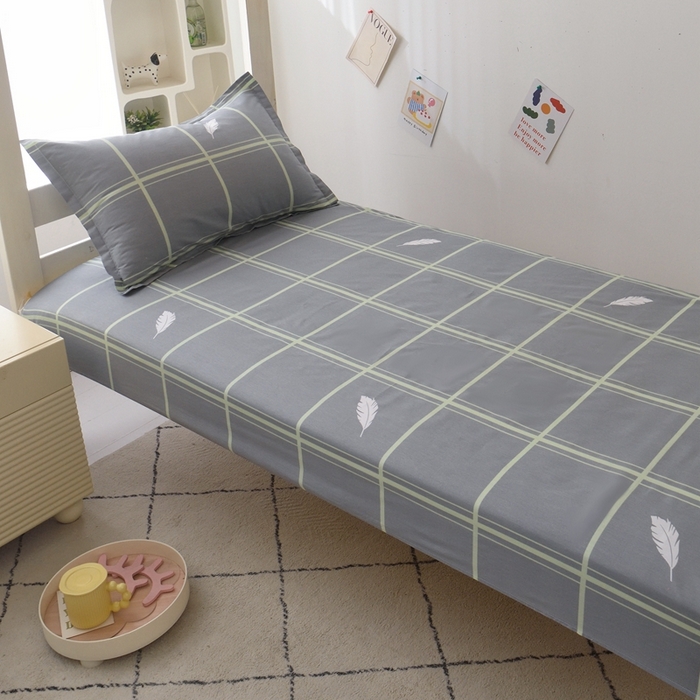 91家纺网 家纺一手货源 找家纺 天之爱 2025年新款13372全棉三件套学生上下铺6件套多件套 心悦