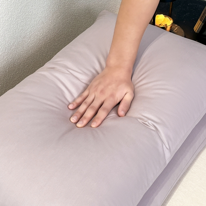 91家纺网 家纺一手货源 找家纺 暖季家纺 2025新款全棉13376单枕套系列 40-纯色山灰