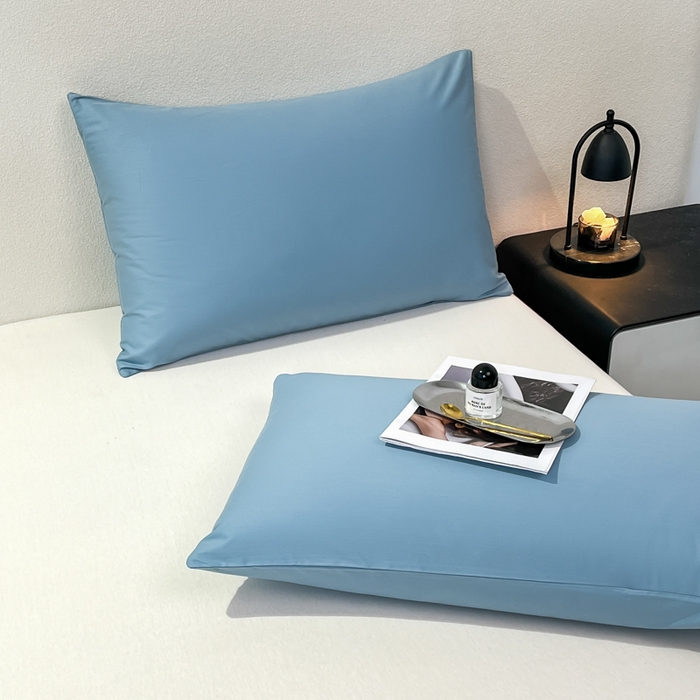 91家纺网 家纺一手货源 找家纺 暖季家纺 2025新款全棉13376单枕套系列 40-纯色海清