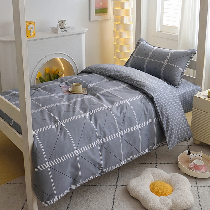 91家纺网 家纺一手货源 找家纺 天之爱 2025年新款13372全棉三件套学生上下铺6件套多件套 旅途