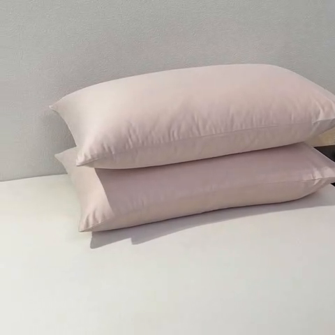 91家纺网 家纺一手货源 找家纺 暖季家纺 2025新款全棉13376单枕套系列 40-纯色玉粉