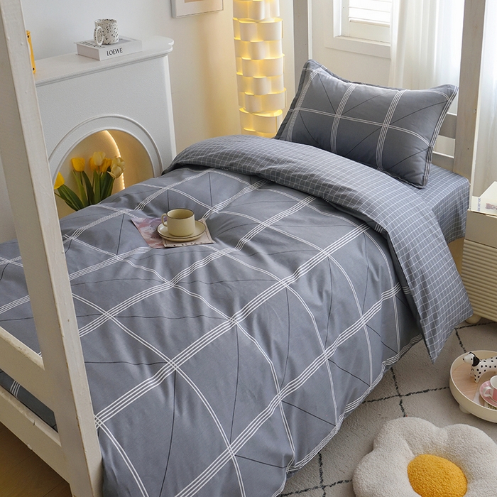 91家纺网 家纺一手货源 找家纺 天之爱 2025年新款13372全棉三件套学生上下铺6件套多件套 旅途