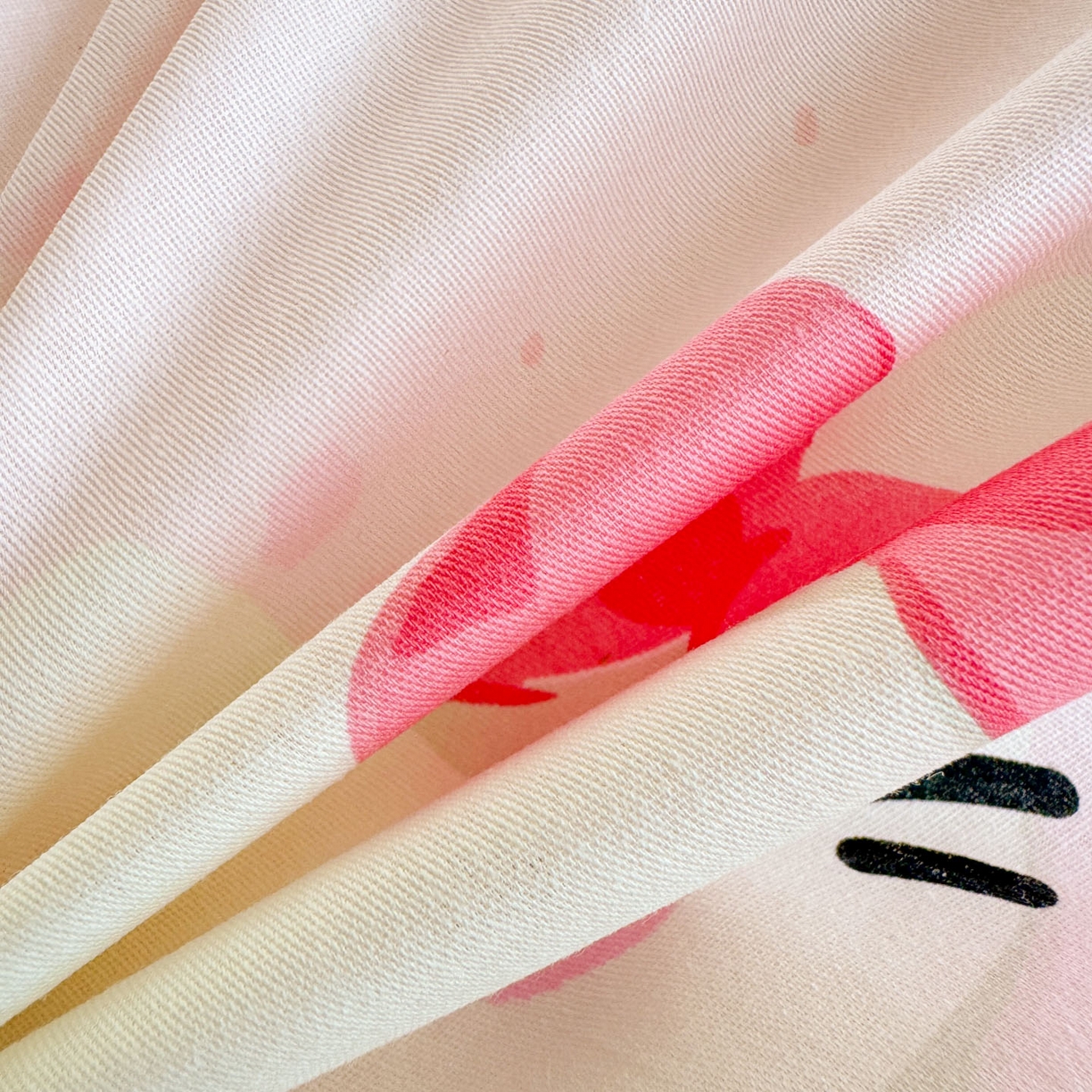 91家纺网 家纺一手货源 找家纺 慕尚家纺 2025新款13070全棉学生季全棉学生床三件套 kt猫和鱼