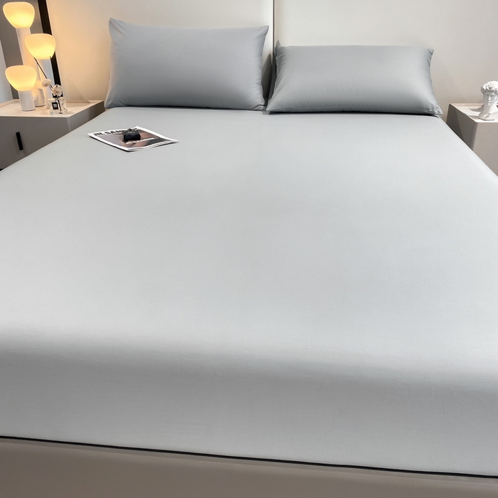 91家纺网 家纺一手货源 找家纺 暖季家纺 2025新款全棉13376单枕套系列 40-纯色时尚灰