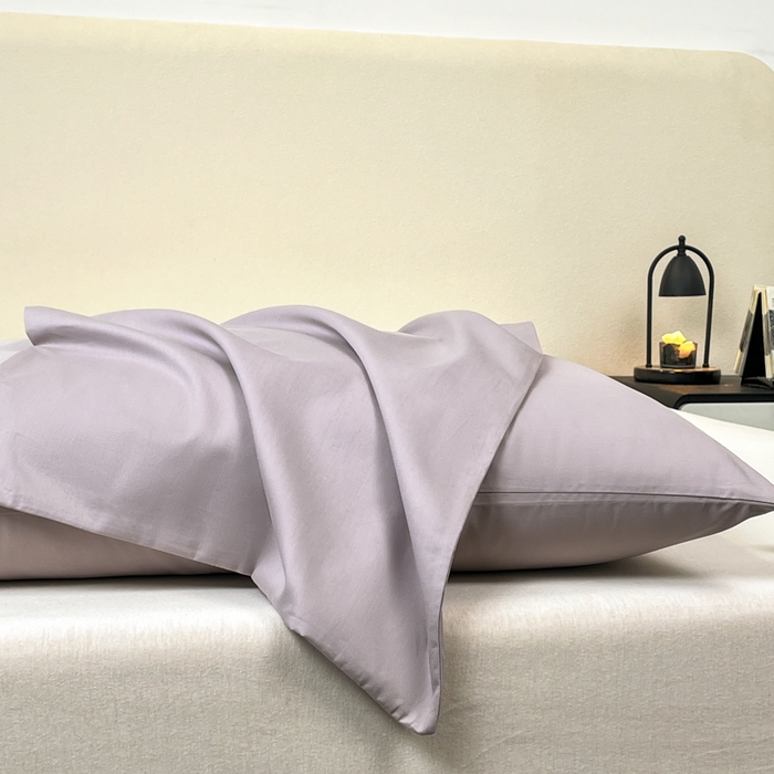 91家纺网 家纺一手货源 找家纺 暖季家纺 2025新款全棉13376单枕套系列 40-纯色山灰