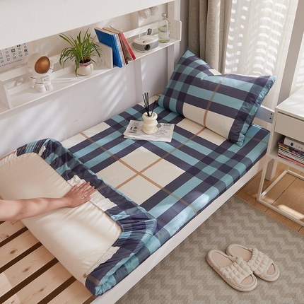 DoDo 兜兜 2025新款全棉纯棉小清新卡通条格学生宿舍系列单品床笠 畅想未来A版