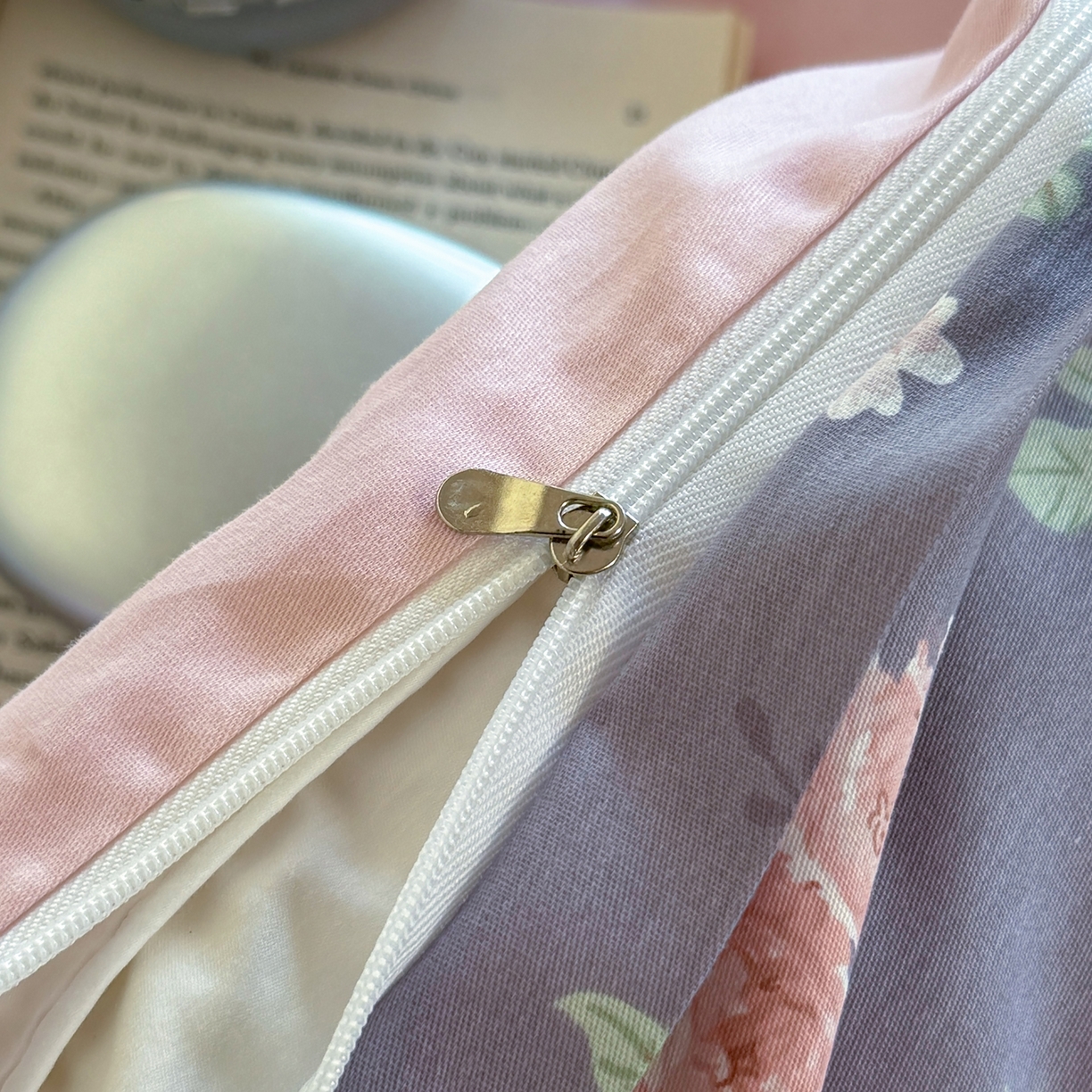 91家纺网 家纺一手货源 找家纺 壹贝家纺 2025新款小清新全棉纯棉印花系列-单被套 繁花