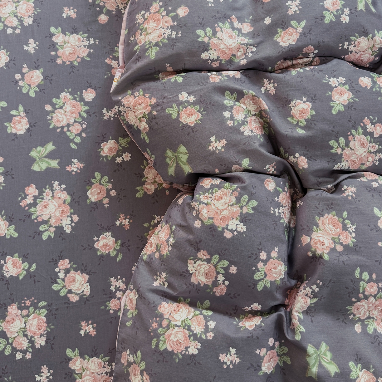 91家纺网 家纺一手货源 找家纺 壹贝家纺 2025新款小清新全棉纯棉印花系列-单被套 繁花