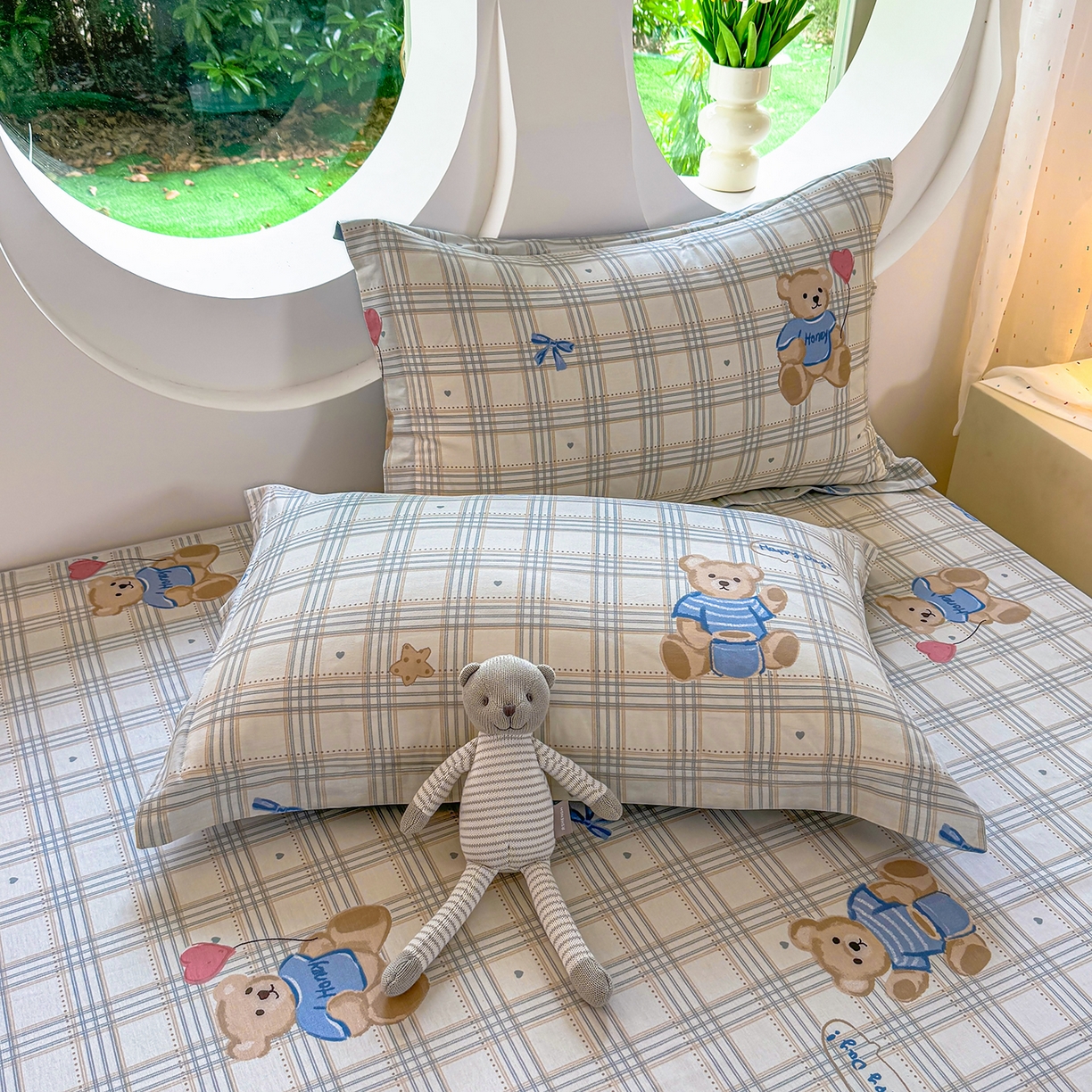 91家纺网 家纺一手货源 找家纺 壹贝家纺 2025新款小清新全棉纯棉印花系列-单被套 浮云初梦