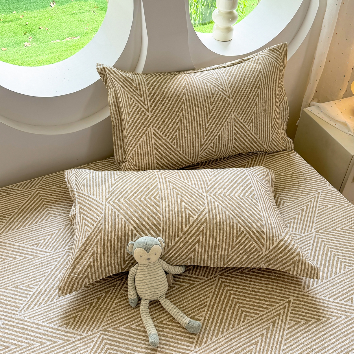 91家纺网 家纺一手货源 找家纺 壹贝家纺 2025新款小清新全棉纯棉印花系列-单被套 卢卡斯