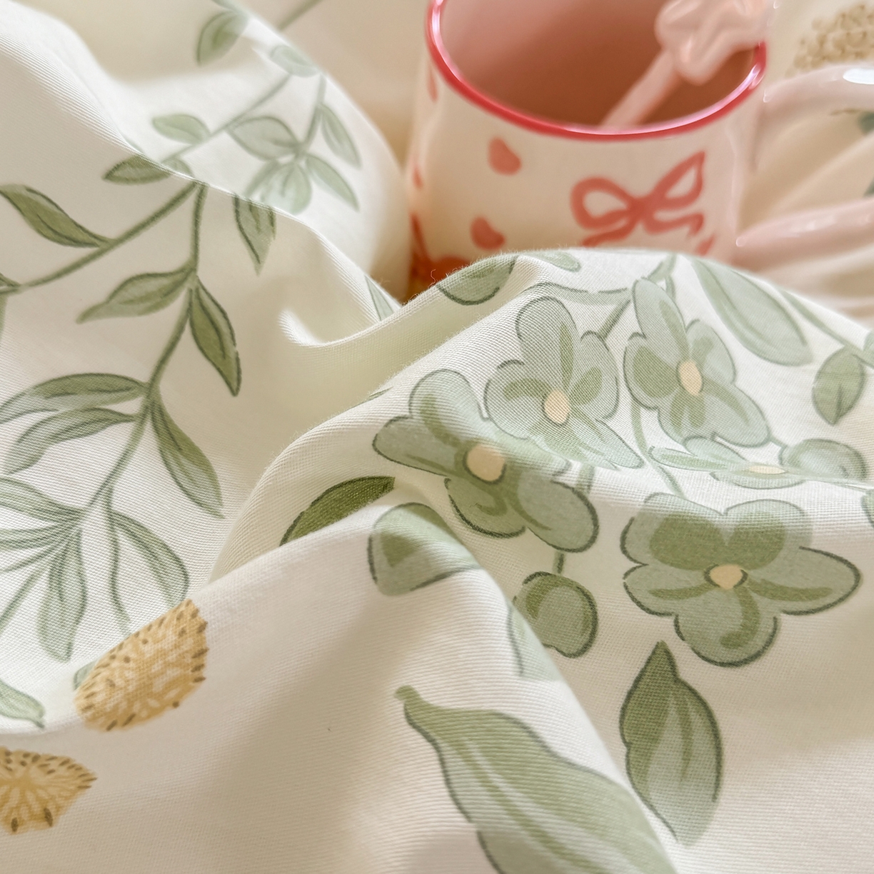 91家纺网 家纺一手货源 找家纺 壹贝家纺 2025新款小清新全棉纯棉印花系列-单被套 绿野仙踪