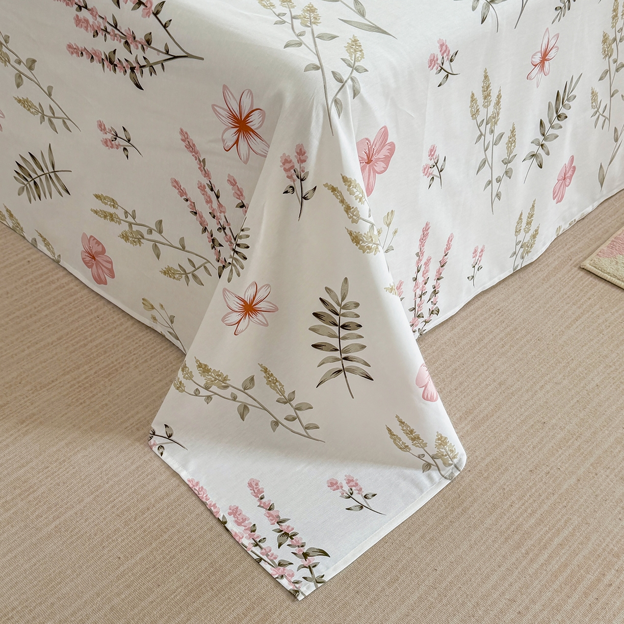 91家纺网 家纺一手货源 找家纺 壹贝家纺 2025新款小清新全棉纯棉印花系列-单被套 陌上花开