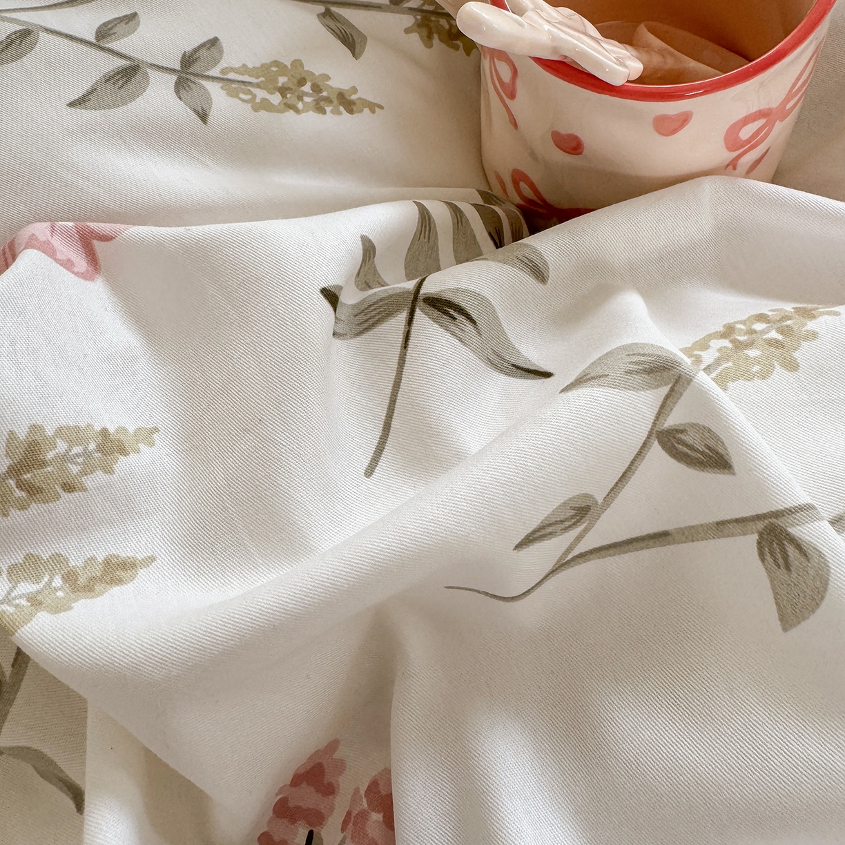 91家纺网 家纺一手货源 找家纺 壹贝家纺 2025新款小清新全棉纯棉印花系列-单被套 陌上花开