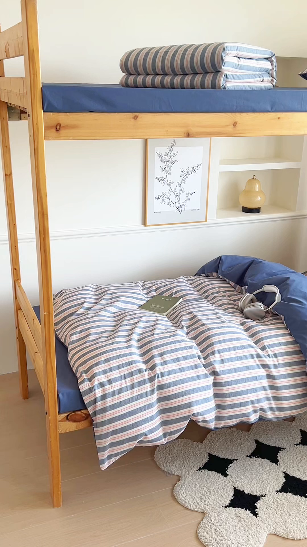 91家纺网 家纺一手货源 找家纺 （总）恬思语家纺 2025新款全棉纯棉水洗棉学生宿舍上下铺三件套四件套单被套单品