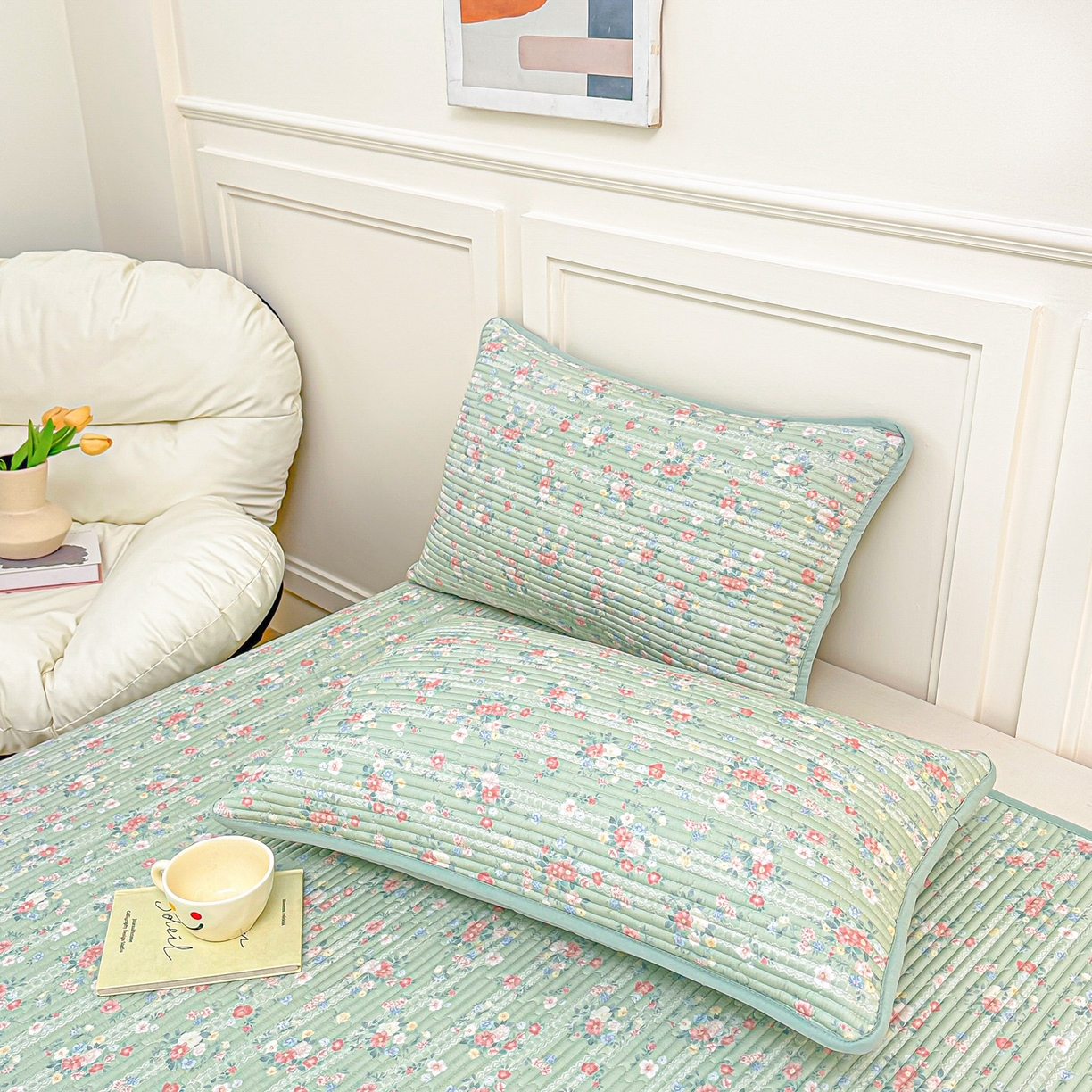 91家纺网 家纺一手货源 找家纺 （总）橘夏家纺 2025新款莱赛尔天丝轻奢风多功能枕套单品枕套枕套单件