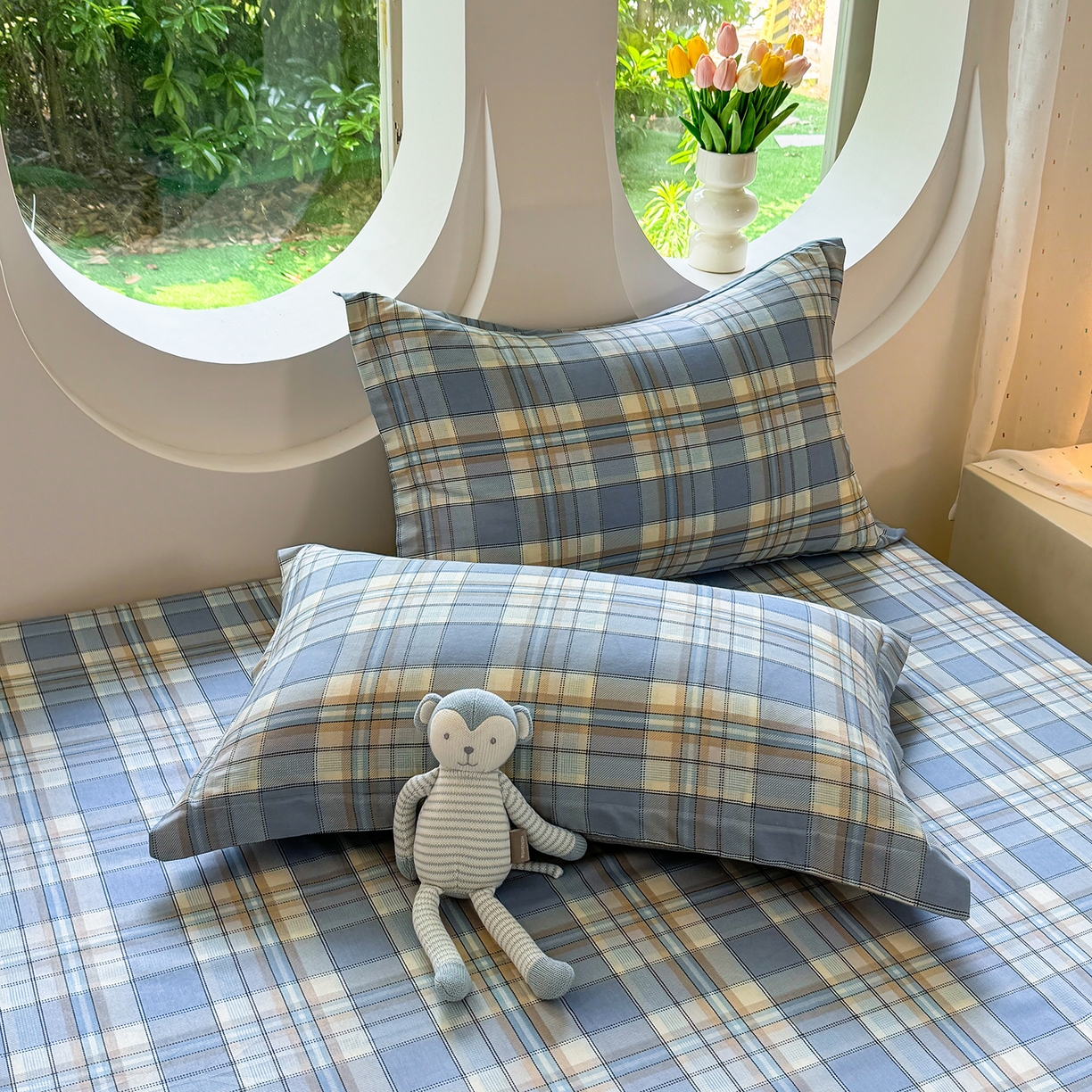 91家纺网 家纺一手货源 找家纺 壹贝家纺 2025新款小清新全棉纯棉印花系列-单被套 品质生活-兰