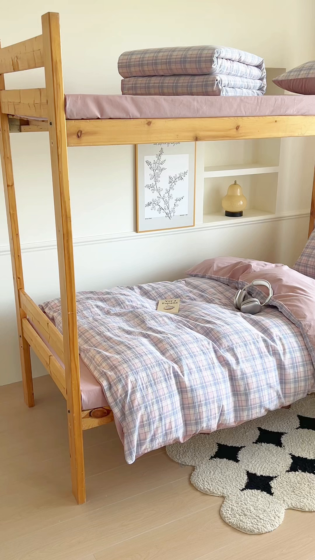 91家纺网 家纺一手货源 找家纺 恬思语家纺 2025新款全棉纯棉水洗棉学生宿舍上下铺三件套四件套单被套单品 云舒紫