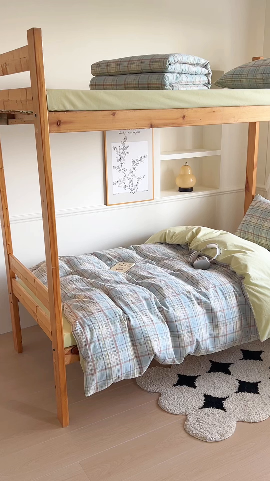 91家纺网 家纺一手货源 找家纺 恬思语家纺 2025新款全棉纯棉水洗棉学生宿舍上下铺三件套四件套单被套单品 春风曲