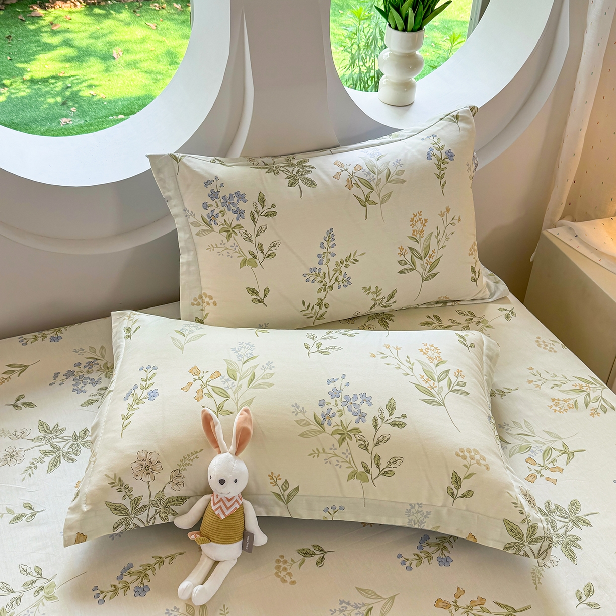 91家纺网 家纺一手货源 找家纺 壹贝家纺 2025新款小清新全棉纯棉印花系列-单被套 沁园春