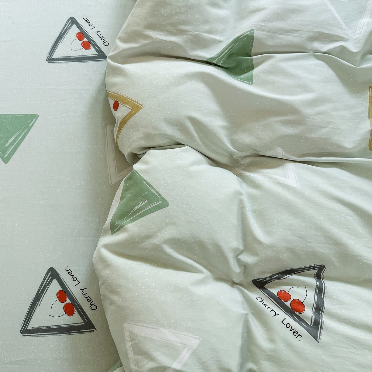 91家纺网 家纺一手货源 找家纺 壹贝家纺 2025新款小清新全棉纯棉印花系列-单被套 小可布丁