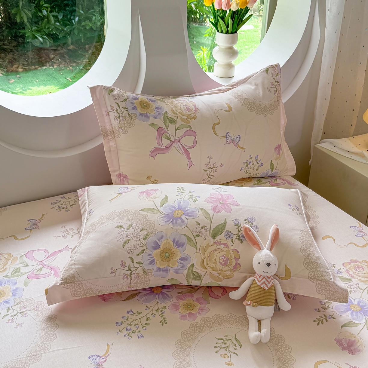 91家纺网 家纺一手货源 找家纺 壹贝家纺 2025新款小清新全棉纯棉印花系列-单被套 新恰如初