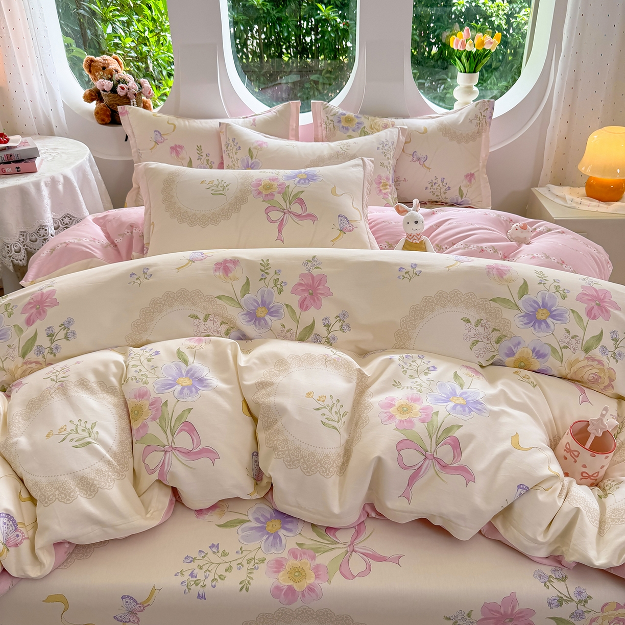 91家纺网 家纺一手货源 找家纺 壹贝家纺 2025新款小清新全棉纯棉印花系列-单被套 新恰如初