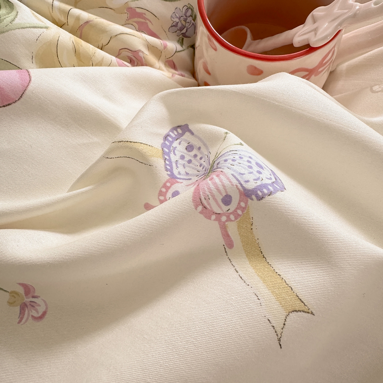 91家纺网 家纺一手货源 找家纺 壹贝家纺 2025新款小清新全棉纯棉印花系列-单被套 新恰如初