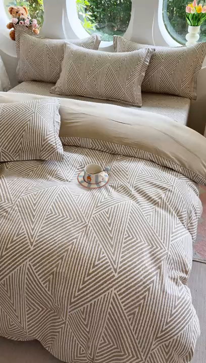 91家纺网 家纺一手货源 找家纺 壹贝家纺 2025新款小清新全棉纯棉印花系列-单被套 卢卡斯