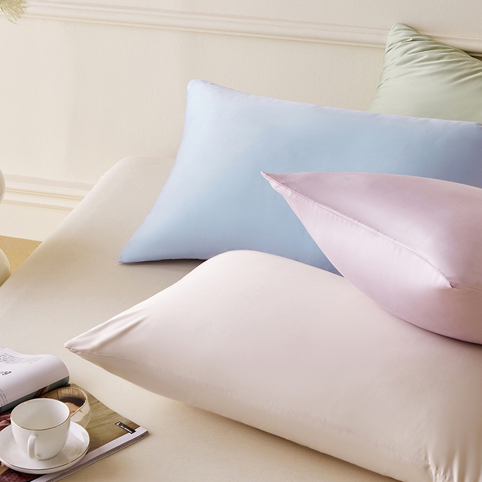 91家纺网 家纺一手货源 找家纺 （总）轩和家居 2025新款天竹60支竹浆纤维A类婴幼儿级别天然抗菌抑菌系列枕套单件-单枕套