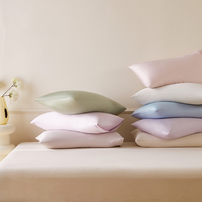 91家纺网 家纺一手货源 找家纺 （总）轩和家居 2025新款天竹60支竹浆纤维A类婴幼儿级别天然抗菌抑菌系列枕套单件-单枕套