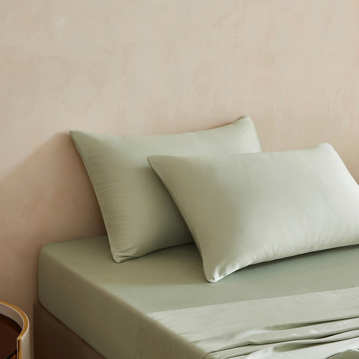 91家纺网 家纺一手货源 找家纺 （总）轩和家居 2025新款天竹60支竹浆纤维A类婴幼儿级别天然抗菌抑菌系列枕套单件-单枕套