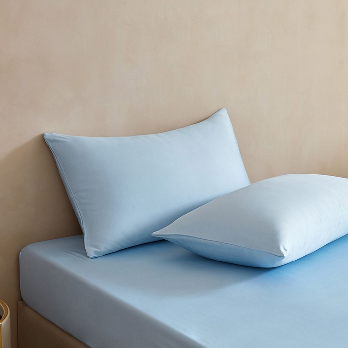 91家纺网 家纺一手货源 找家纺 （总）轩和家居 2025新款天竹60支竹浆纤维A类婴幼儿级别天然抗菌抑菌系列枕套单件-单枕套