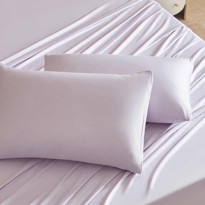 91家纺网 家纺一手货源 找家纺 轩和家居 2025新款天竹60支竹浆纤维A类婴幼儿级别天然抗菌抑菌系列枕套单件-单枕套 淡紫