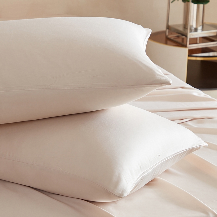 91家纺网 家纺一手货源 找家纺 轩和家居 2025新款天竹60支竹浆纤维A类婴幼儿级别天然抗菌抑菌系列枕套单件-单枕套 奶咖