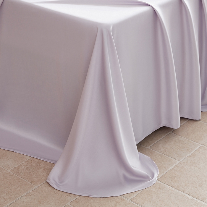 91家纺网 家纺一手货源 找家纺 轩和家居 2025新款天竹60支竹浆纤维A类婴幼儿级别天然抗菌抑菌系列床单单件-单床单 淡紫