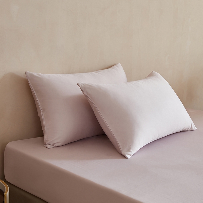 轩和家居 2025新款天竹60支竹浆纤维A类婴幼儿级别天然抗菌抑菌系列枕套单件-单枕套 椰灰