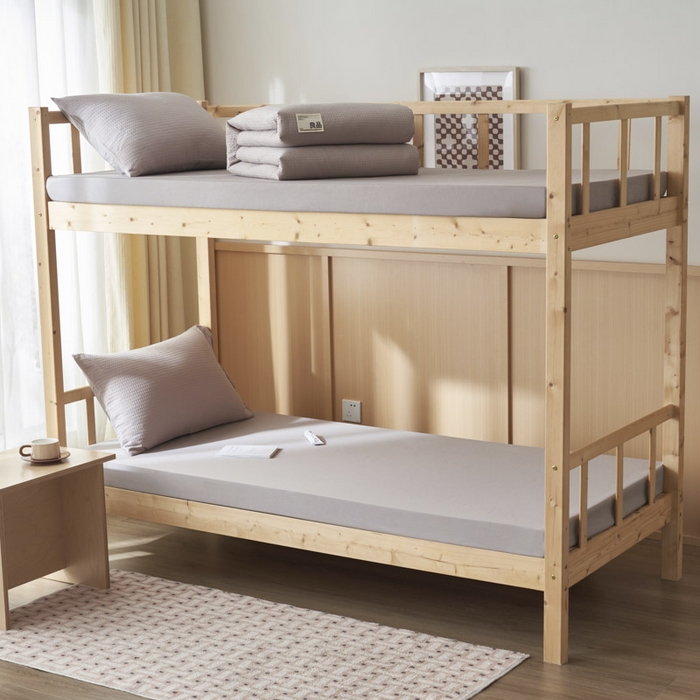 91家纺网 家纺一手货源 找家纺 寐绸2025家纺学生季床单床笠 浅灰