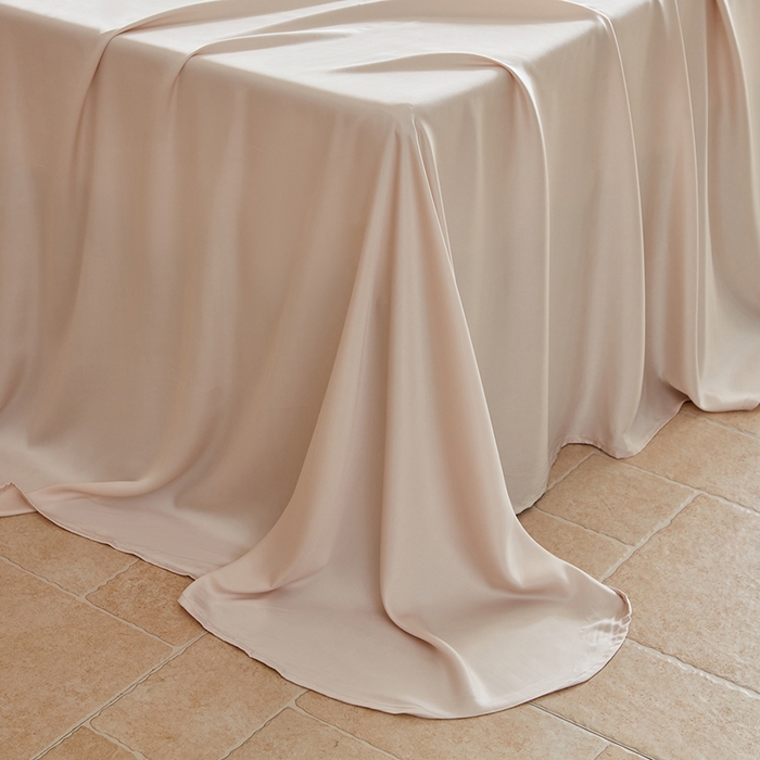 91家纺网 家纺一手货源 找家纺 轩和家居 2025新款天竹60支竹浆纤维A类婴幼儿级别天然抗菌抑菌系列床单单件-单床单 奶咖