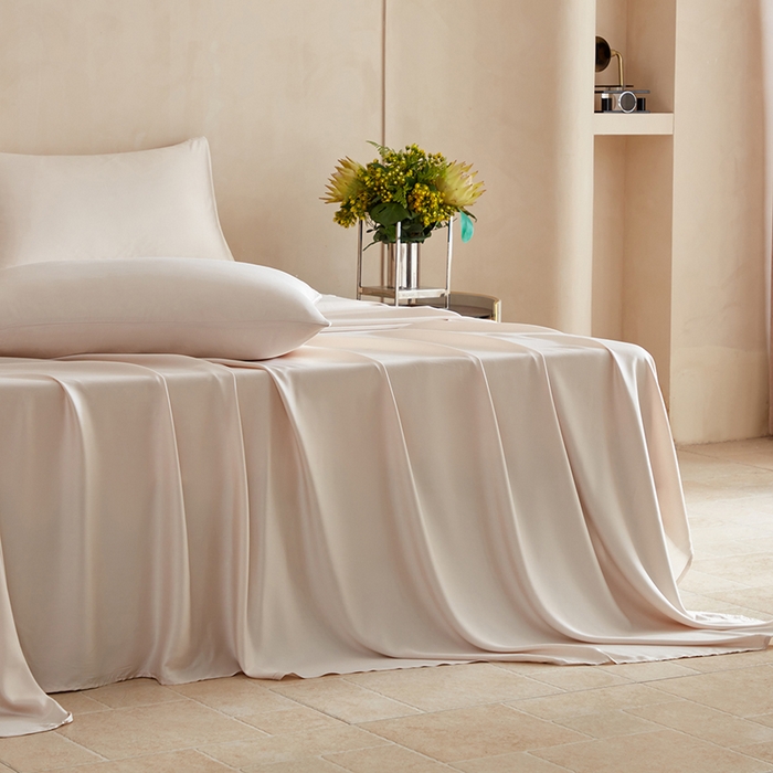 91家纺网 家纺一手货源 找家纺 轩和家居 2025新款天竹60支竹浆纤维A类婴幼儿级别天然抗菌抑菌系列床单单件-单床单 奶咖