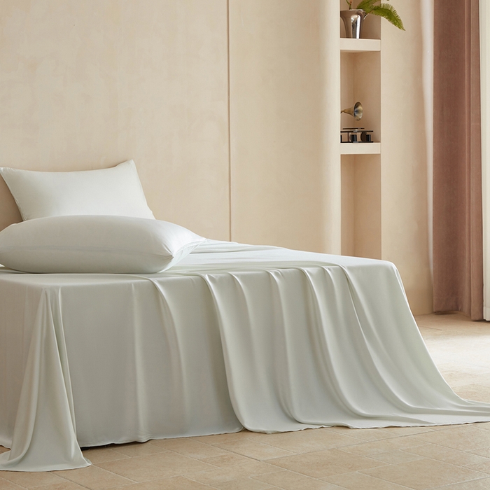 91家纺网 家纺一手货源 找家纺 轩和家居 2025新款天竹60支竹浆纤维A类婴幼儿级别天然抗菌抑菌系列床单单件-单床单 奇异莓