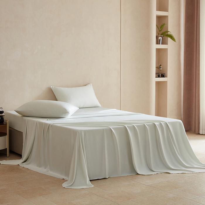 91家纺网 家纺一手货源 找家纺 轩和家居 2025新款天竹60支竹浆纤维A类婴幼儿级别天然抗菌抑菌系列床单单件-单床单 奇异莓