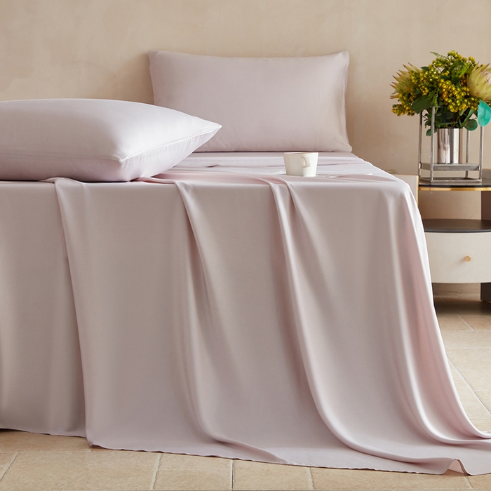 91家纺网 家纺一手货源 找家纺 轩和家居 2025新款天竹60支竹浆纤维A类婴幼儿级别天然抗菌抑菌系列床单单件-单床单 椰灰