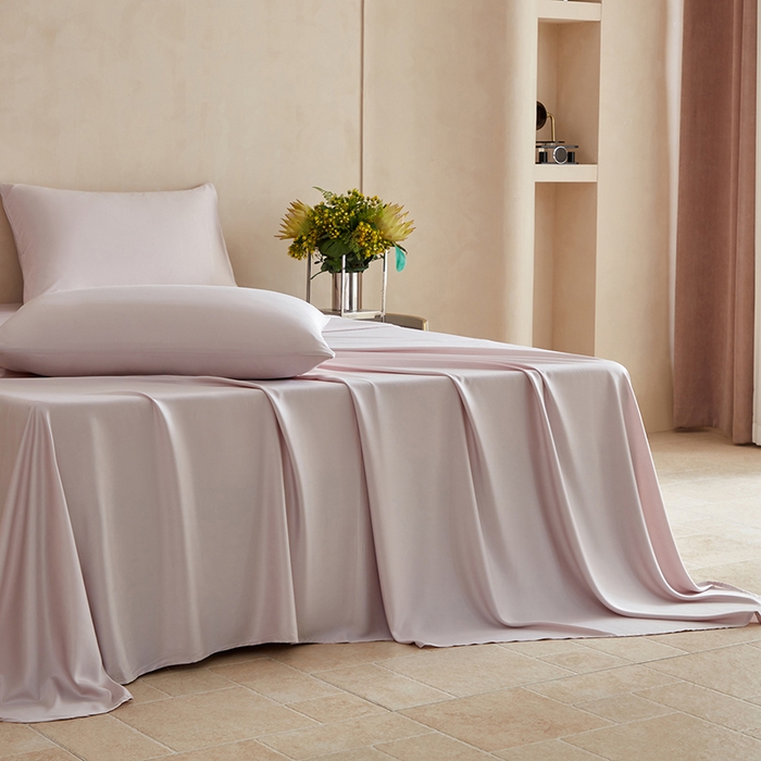 91家纺网 家纺一手货源 找家纺 轩和家居 2025新款天竹60支竹浆纤维A类婴幼儿级别天然抗菌抑菌系列床单单件-单床单 椰灰