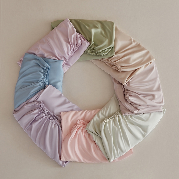 91家纺网 家纺一手货源 找家纺 （总）轩和家居 2025新款天竹60支竹浆纤维A类婴幼儿级别天然抗菌抑菌系列床笠单件-单床笠